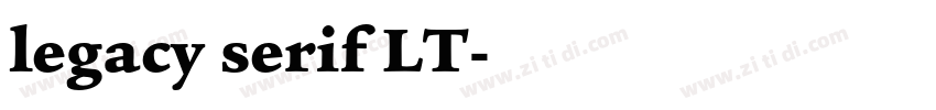 legacy serif LT字体转换